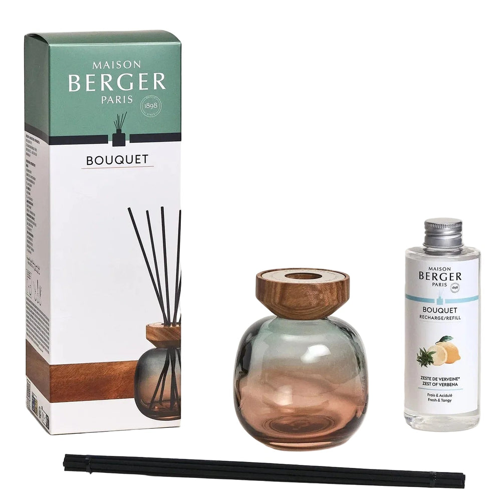 Ensemble de diffuseur Maison Berger - Bâtons parfumés - Wood - 180 ml - 8 pièces