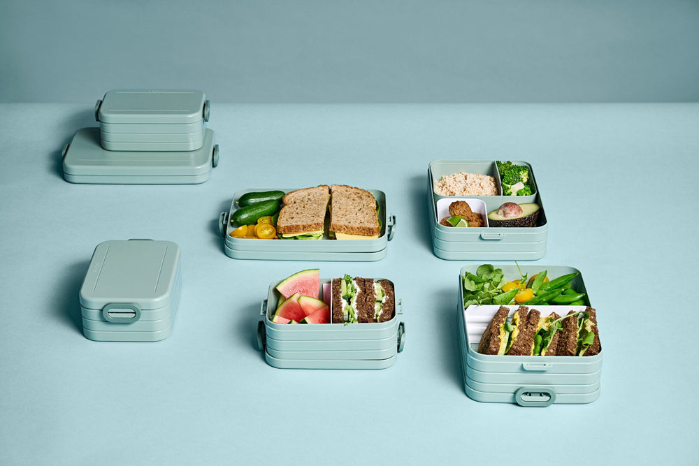 Boîte à lunch Mepal Take a Break Nordic Sage Large - avec 2 Bacs Bento