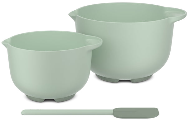 Set de bols à mélanger Mepal Chef It Nordic Sage 3 pièces - Bol 1,5 & 3 litres + Spatule