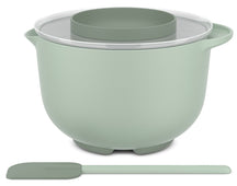 Set de bols à mélanger Mepal Chef It Nordic Sage 2 pièces - Bol avec couvercle 3 litres + Spatule