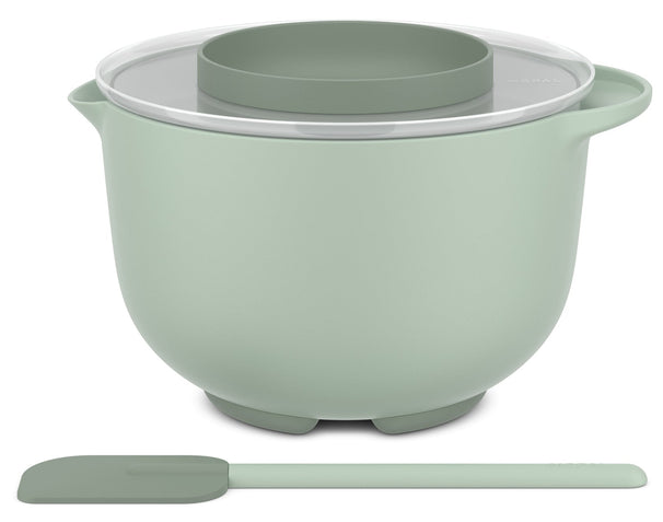 Set de bols à mélanger Mepal Chef It Nordic Sage 2 pièces - Bol avec couvercle 3 litres + Spatule