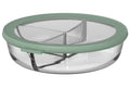 Boîte de conservation en verre Mepal Cirqula Nordic Sage 3 compartiments - 1 litre
