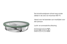 Boîte de conservation en verre Mepal Cirqula Nordic Sage 3 compartiments - 1 litre