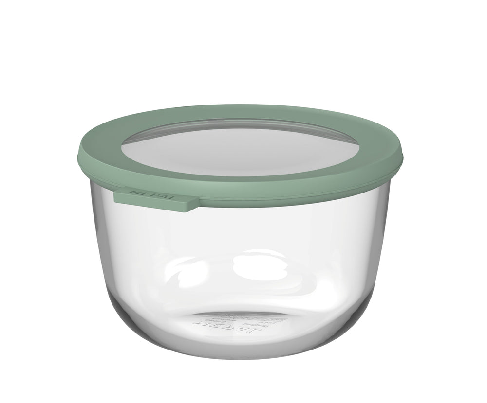 Boîte de conservation en verre Mepal Cirqula Nordic Sage Ronde - 1 litre