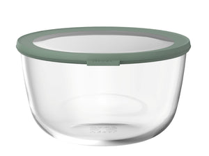 Boîte de conservation en verre Mepal Cirqula Nordic Sage ronde - 3 litres