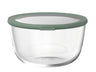 Boîte de conservation en verre Mepal Cirqula Nordic Sage ronde - 3 litres