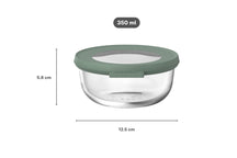 Boîte de conservation en verre Mepal Cirqula Nordic Sage Ronde - 350 ml