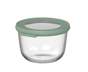 Boîte de conservation en verre Mepal Cirqula Nordic Sage ronde - 500 ml