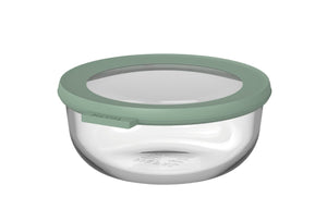 Boîte de conservation en verre Mepal Cirqula Nordic Sage ronde - 750 ml