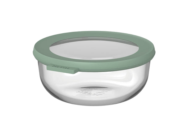 Boîte de conservation en verre Mepal Cirqula Nordic Sage ronde - 750 ml