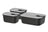 Boîtes de conservation Mepal EasyClip Nordic Black 3 pièces - 2x 450 ml + 1 litre