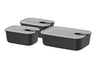 Boîtes de conservation Mepal EasyClip Nordic Black 3 pièces - 2x 700 ml + 1,5 litre