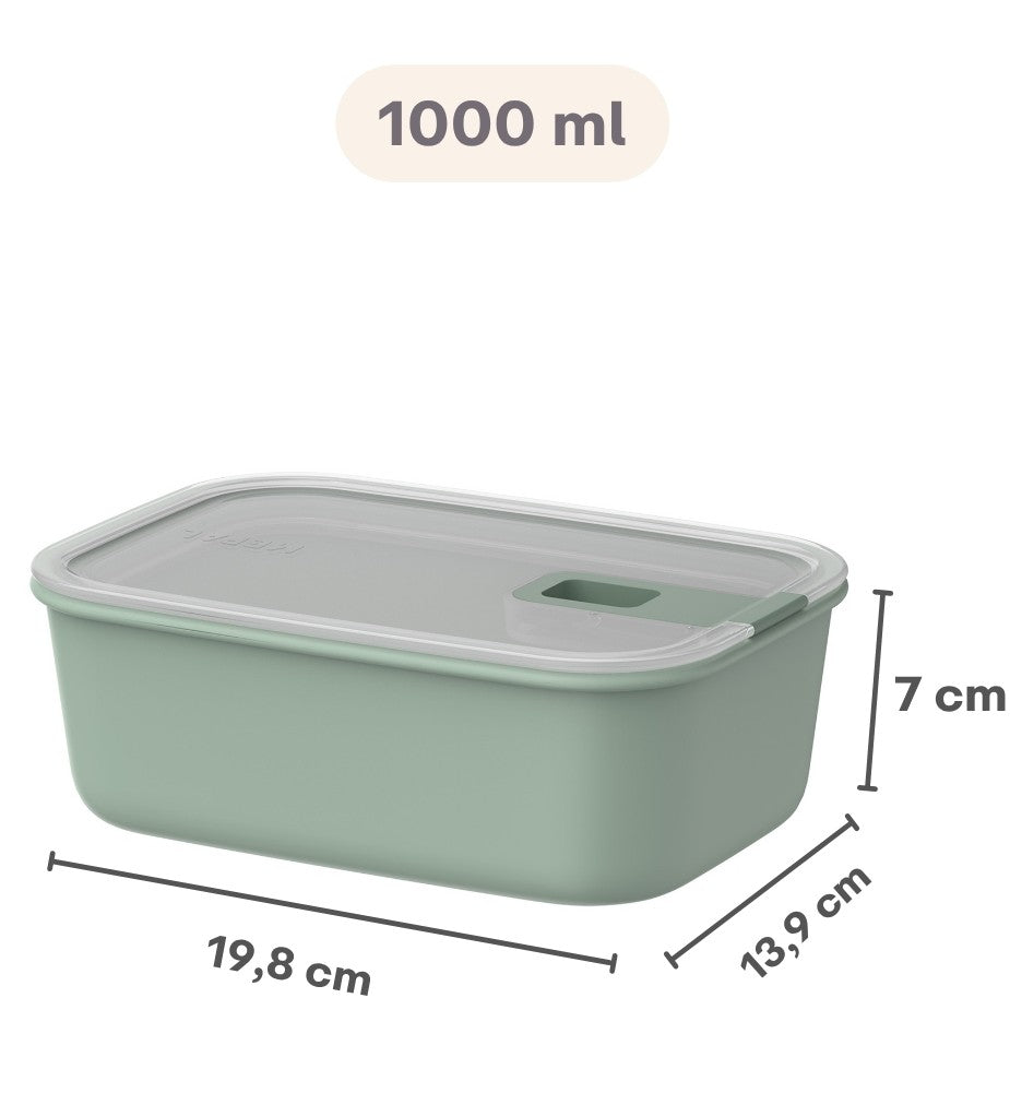 Boîtes de conservation Mepal EasyClip Nordic Black 3 pièces - 2x 450 ml + 1 litre