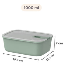 Boîtes de conservation Mepal EasyClip Nordic Black 3 pièces - 2x 450 ml + 1 litre