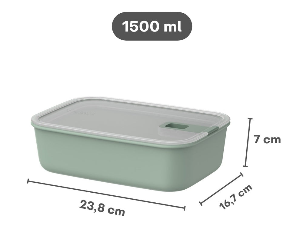 Boîtes de conservation Mepal EasyClip Nordic Black 3 pièces - 2x 700 ml + 1,5 litre