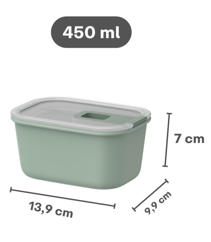Boîtes de conservation Mepal EasyClip Nordic Black 3 pièces - 2x 450 ml + 1 litre