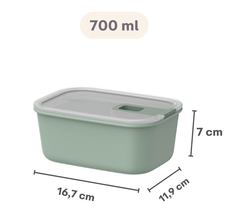 Boîtes de conservation Mepal EasyClip Nordic Black 3 pièces - 2x 700 ml + 1,5 litre