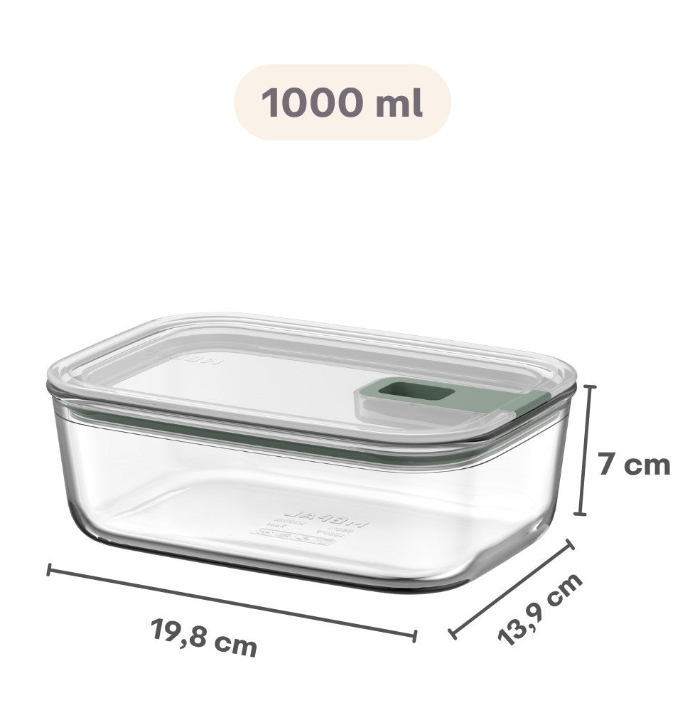 Boîte de conservation en verre Mepal EasyClip Nordic Sage - 1 litre