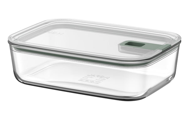 Plat à four / Plat à lasagne avec couvercle Mepal EasyClip Nordic Sage - Verre - 1,5 litre