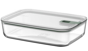 Plat à four / Plat à lasagne avec couvercle Mepal EasyClip Nordic Sage - Verre - 2,25 litres