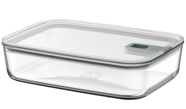 Plat à four / Plat à lasagne avec couvercle Mepal EasyClip Nordic Sage - Verre - 2,25 litres