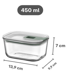 Boîte de conservation en verre Mepal EasyClip Nordic Sage - 450 ml