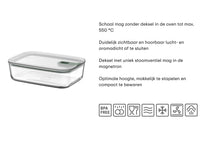 Boîte de conservation en verre Mepal EasyClip Nordic Sage - 450 ml