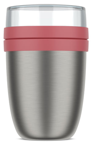 Isotherme Mug Yaourt & Céréales / bol lunch Mepal Ellipse Vivid Mauve - 500 ml + 200 ml