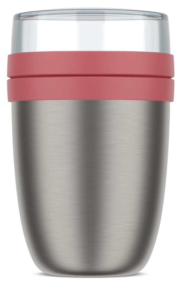 Isotherme Mug Yaourt & Céréales / bol lunch Mepal Ellipse Vivid Mauve - 500 ml + 200 ml