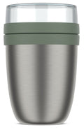 Isotherme Mug Yaourt & Céréales / bol lunch Mepal Ellipse Nordic Sage - 500 ml + 200 ml