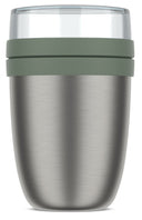 Isotherme Mug Yaourt & Céréales / bol lunch Mepal Ellipse Nordic Sage - 500 ml + 200 ml