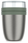 Isotherme Mug Yaourt & Céréales / bol lunch Mepal Ellipse Nordic Sage - 500 ml + 200 ml