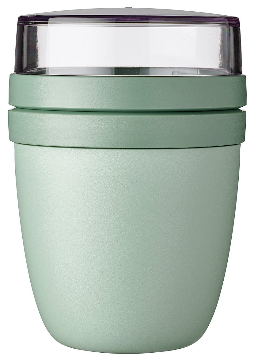 Mug Yaourt & Céréales / bol lunch Mepal Ellipse Nordic Sage - 500 ml + 200 ml