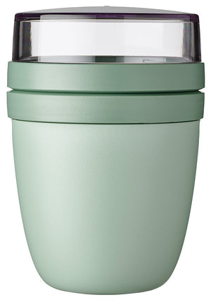 Mug Yaourt & Céréales / bol lunch Mepal Ellipse Nordic Sage - 500 ml + 200 ml
