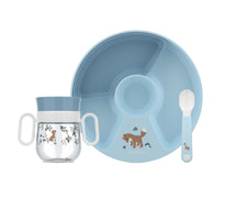 Service enfant Mepal Mio Forest Friends 3 pièces - assiette, gobelet et cuillère