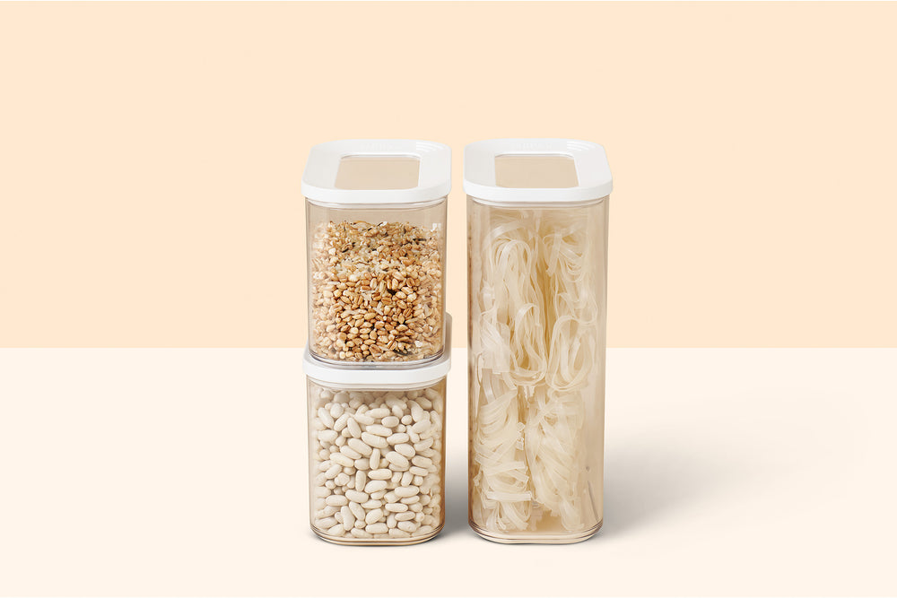 Pots de conservation Set Mepal Modula Blanc 3 pièces