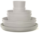 Service de table Mepal Silueta Nordic White 8 pièces / 2 personnes - 2 assiettes, 2 assiettes creuses, 2 bols et 2 tasses
