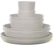 Service de table Mepal Silueta Nordic White 8 pièces / 2 personnes - 2 assiettes, 2 assiettes creuses, 2 bols et 2 tasses