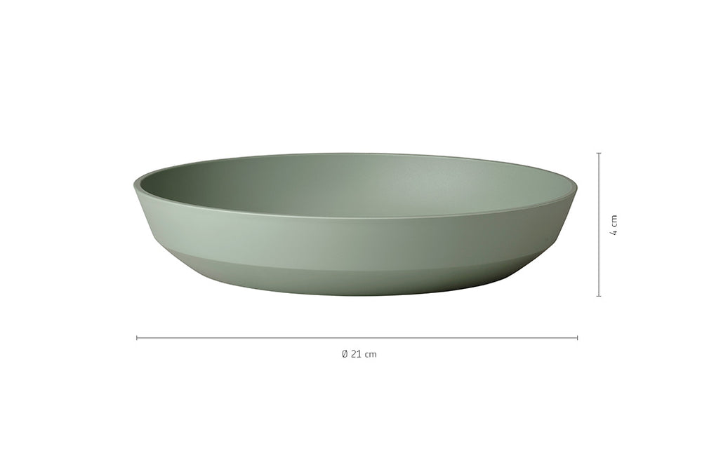 Service de table Mepal Silueta Nordic White 8 pièces / 2 personnes - 2 assiettes, 2 assiettes creuses, 2 bols et 2 tasses