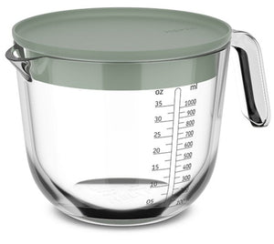 Verre doseur en verre Mepal Chef It Nordic Sage - avec couvercle - 1 litre
