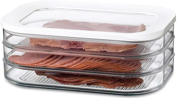 Boîte à charcuterie Mepal Modula Blanc 3 étages