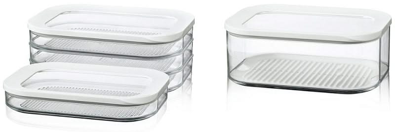 Boîte à charcuterie Mepal Modula Blanc 3 étages