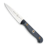 Messermeister Schilmes Custom 9 cm met blauw-grijs heft, vrijstaand op witte achtergrond