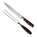 Set à découper Messermeister Avanta pakkawood 2 pièces - Couteau à viande alvéolé & fourchette à viande
