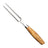 Messermeister Vleesvork Oliva Luxe 16 cm met olijfhouten heft, vrijstaand op witte achtergrond