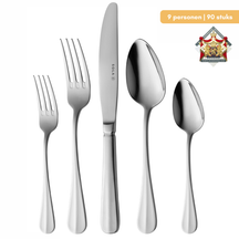 Ensemble de couverts Sola - en inox 18/10 - Hollands Glad - 9 pers - 90 pièces
