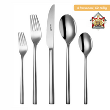 Ensemble de couverts Sola - en inox 18/10 - Montreux - 6 personnes - 50 pièces