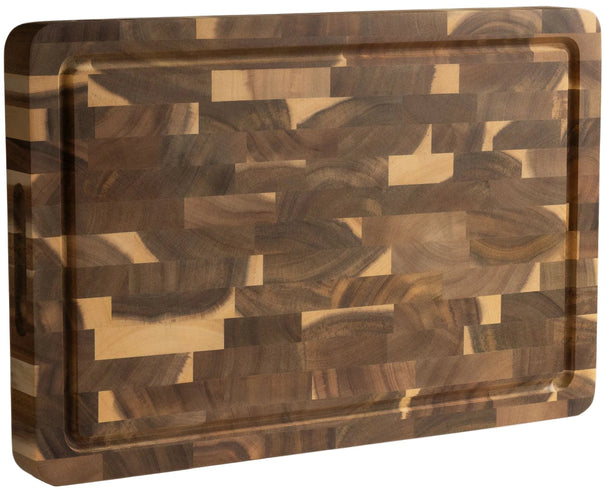 Namture Bloc de découpe / Planche à découper Acacia Classic - 45 x 30 cm - Planche à préparation en bois