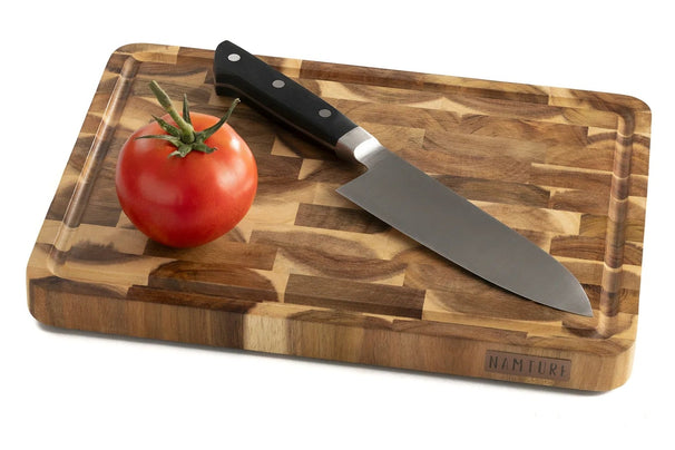 Planche à Découper Namture Acacia L - 33 x 24 cm - En Bois pour Préparer et Servir