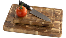 Ensemble de planches à découper Namture Acacia Bois de bout 2 pièces - M & XL - Planches à découper en bois